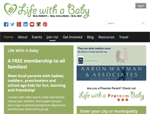 Tablet Screenshot of lifewithababy.com